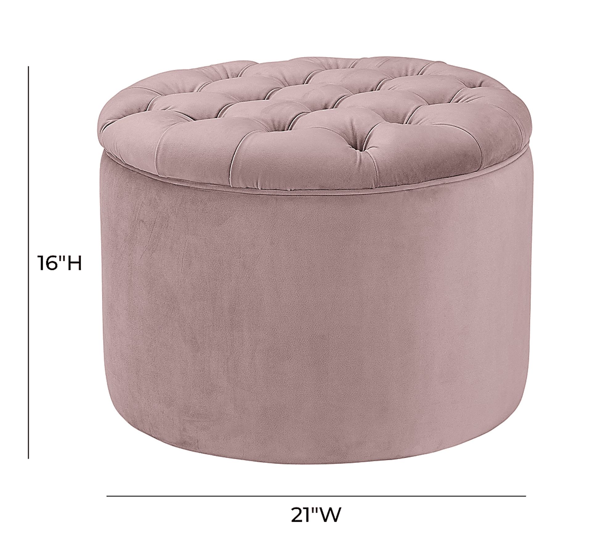 Candellar Mauve Storage Ottoman - Image 5