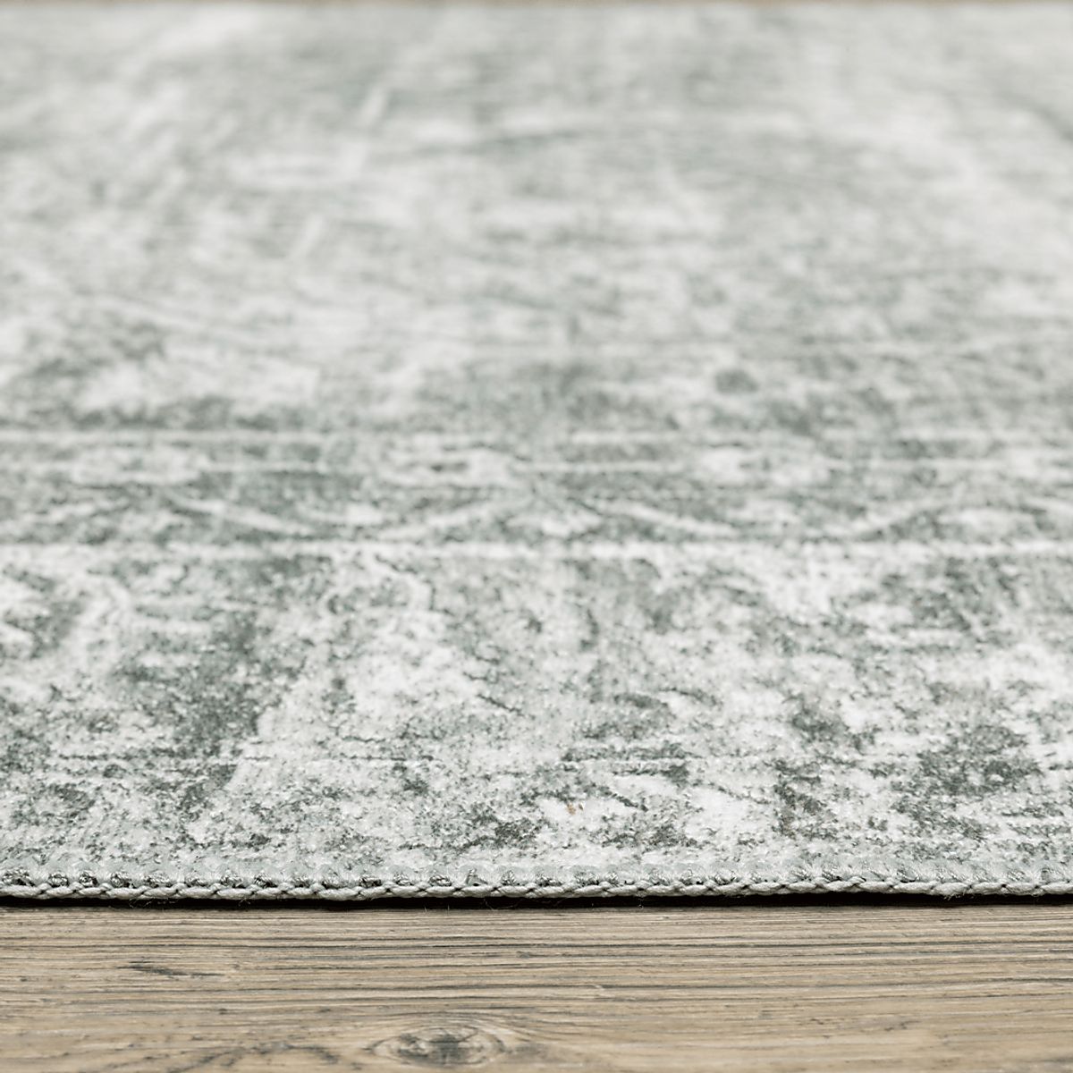 Candytuft Gray Polyester Fabric Rug | Rooms to Go