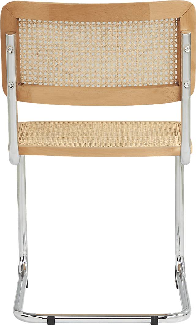 Kaarina White 5 Pc Round Dining Room with Natural Cane Chairs - Thumbnail - Image 5