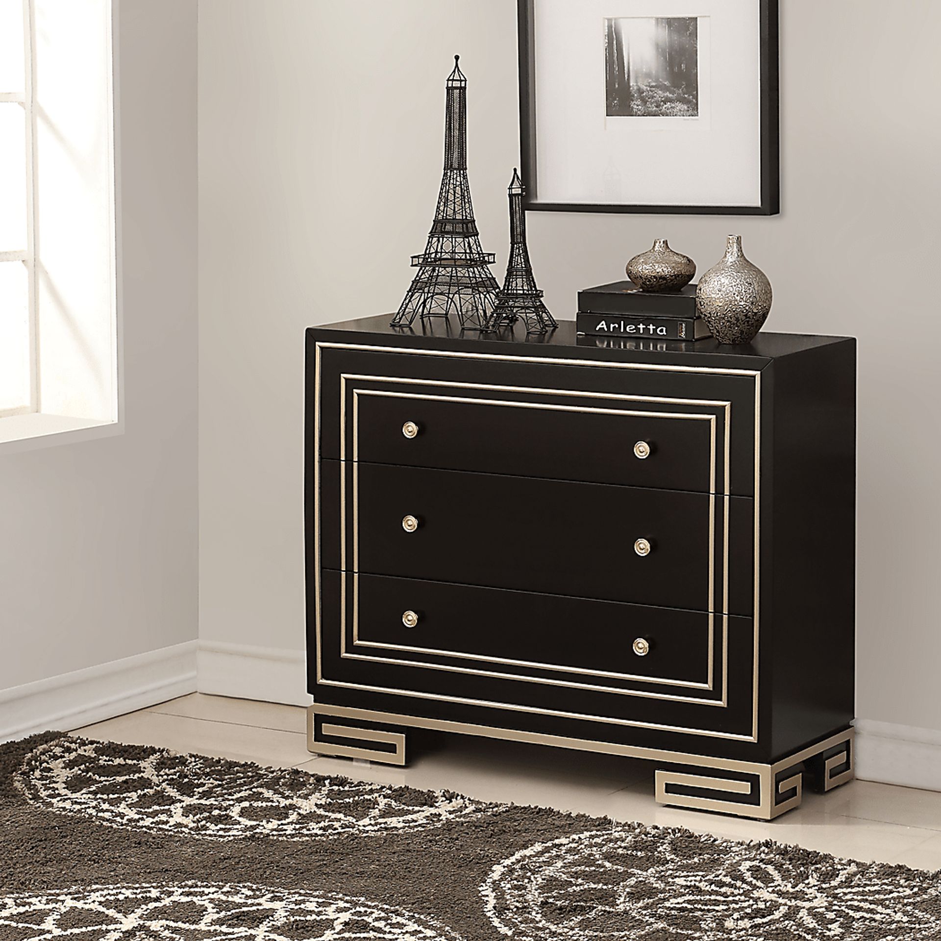 Canellan Black Accent Cabinet - Image 2
