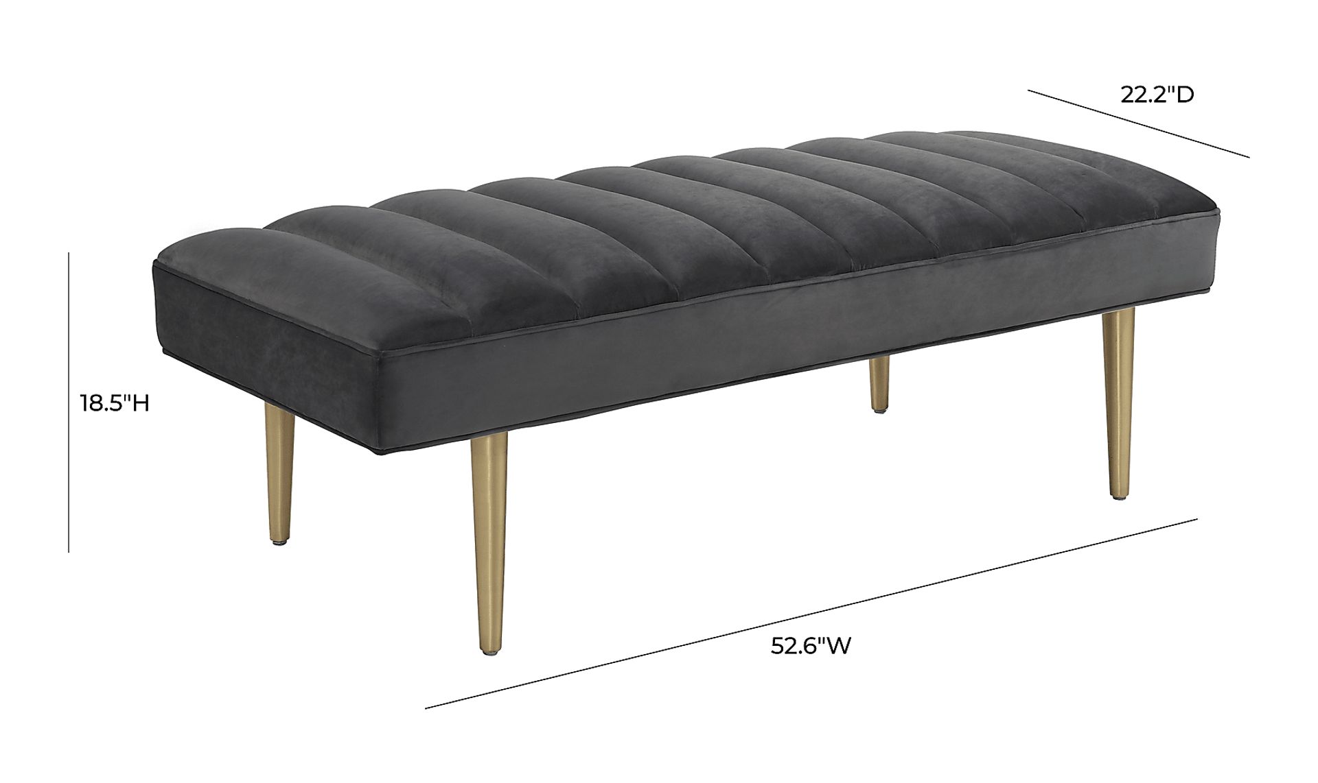 Canellea Gray Bench - Image 6