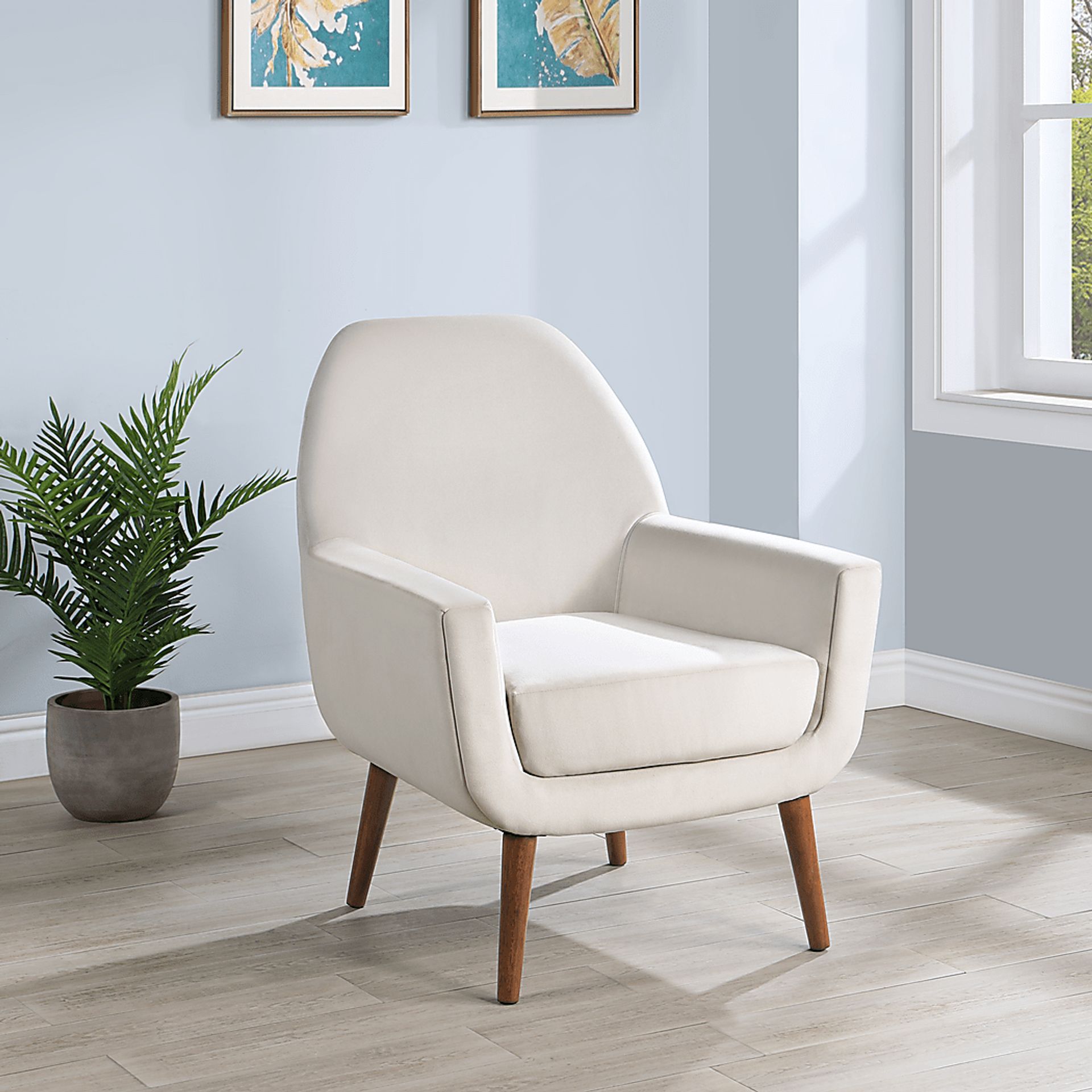 Canemah Beige Accent Chair - Image 9