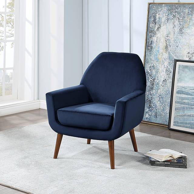 Canemah Blue Accent Chair - Thumbnail - Image 2