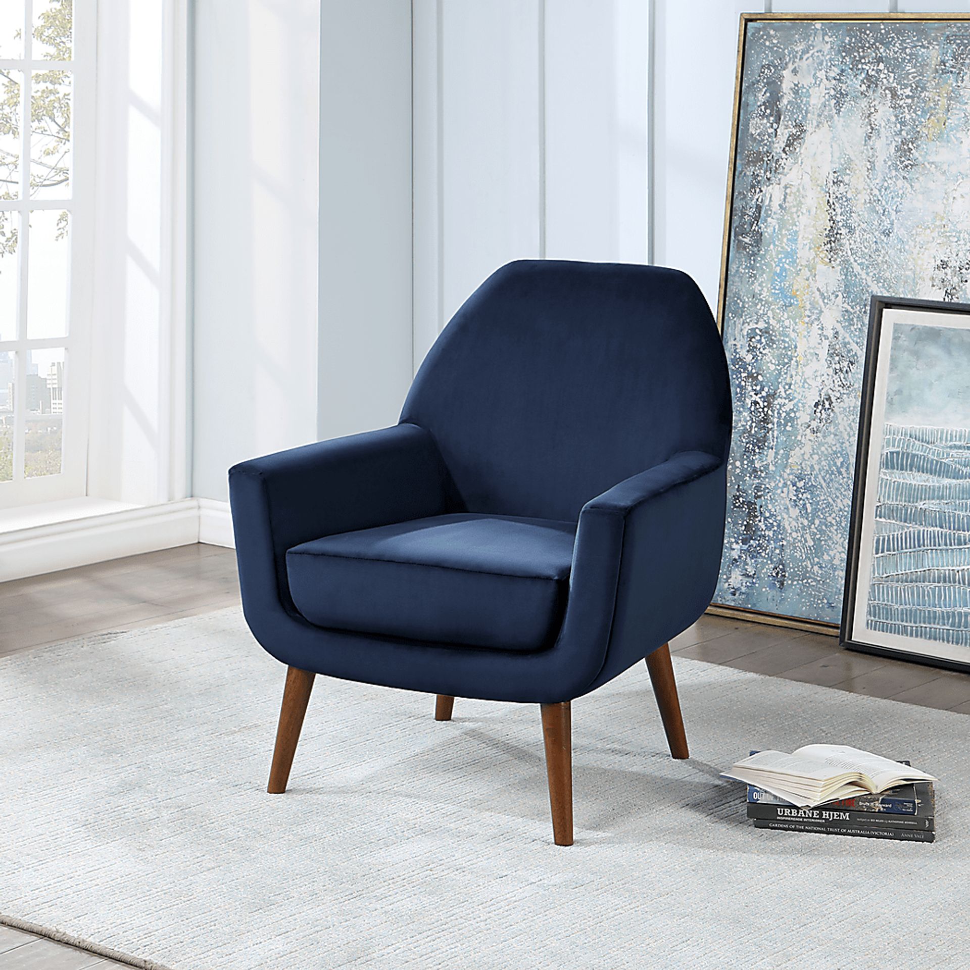 Canemah Blue Accent Chair - Image 2