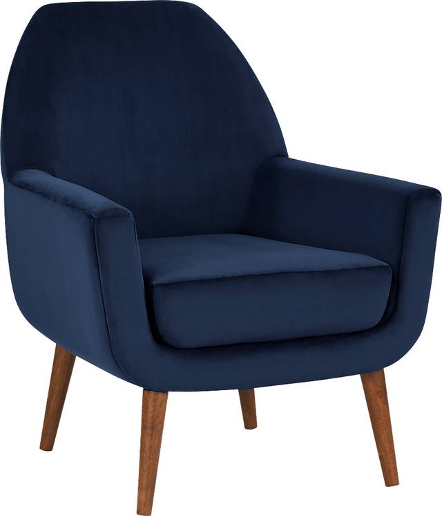 Canemah Blue Accent Chair - Thumbnail - Image 3