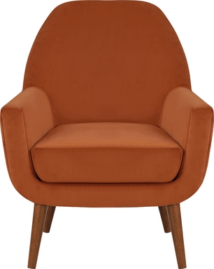 Canemah Orange Accent Chair