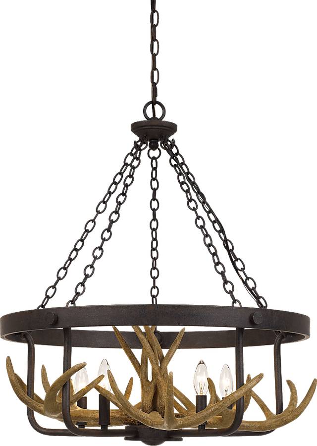 Canewood Brown Chandelier - Thumbnail - Image 1