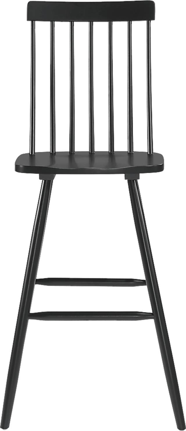 Cannada Black Bar Height Stool, Set of 2 - Thumbnail - Image 5