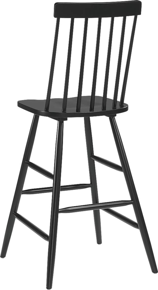 Cannada Black Bar Height Stool, Set of 2 - Thumbnail - Image 7