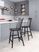 Cannada Black Counter Height Stool, Set of 2