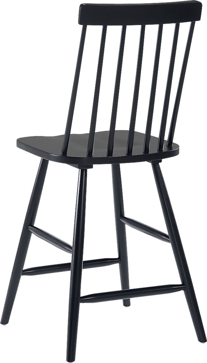 Cannada Black Counter Height Stool, Set of 2