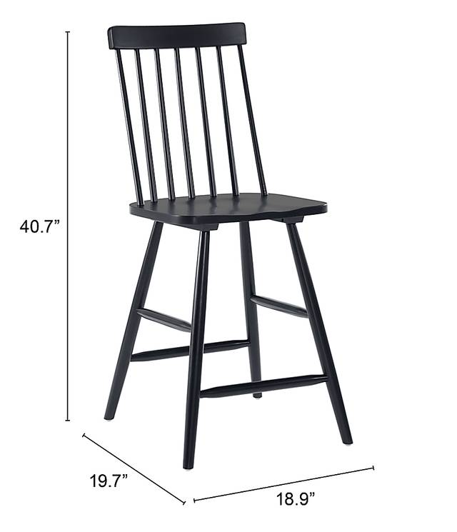 Cannada Black Counter Height Stool, Set of 2 - Thumbnail - Image 9