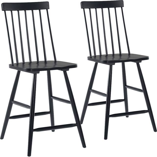 Cannada Black Counter Height Stool, Set of 2 - Thumbnail - Image 1