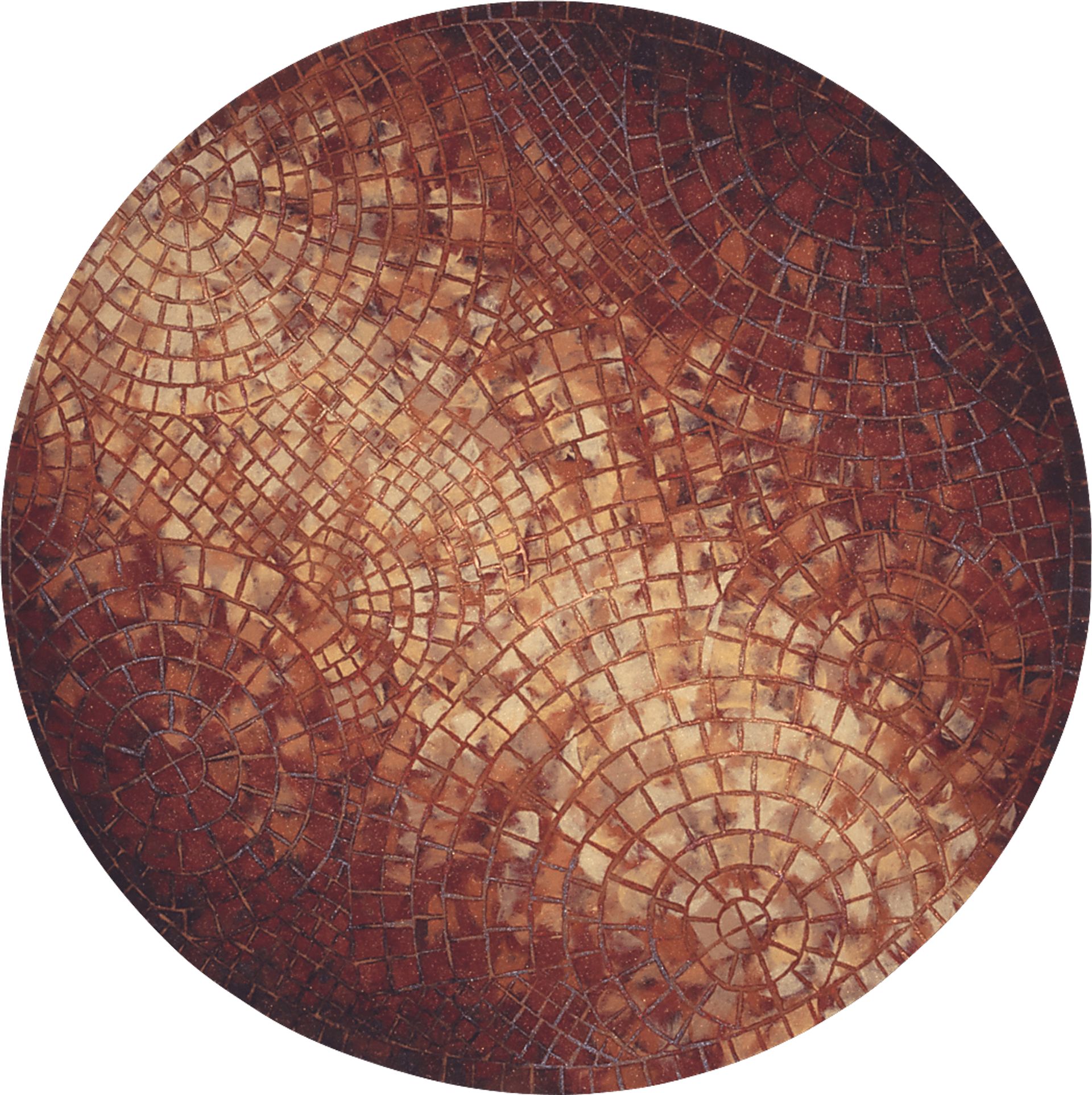 Cannington Red 8' Round Indoor/Outdoor Rug - Image 1