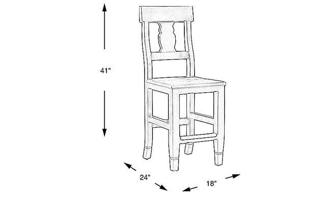 Dimension Image. Please refer to the Dimension Tab on this page for dimension details.