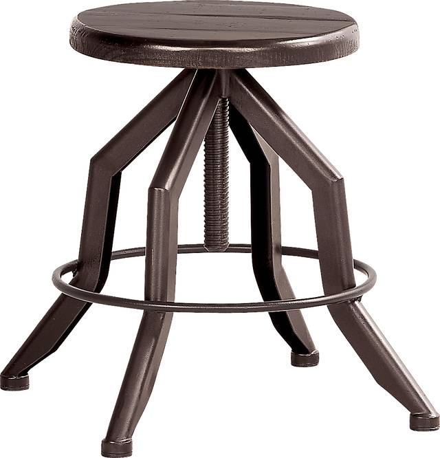 Cannon Beach Black Counter Height Swivel Stool - Thumbnail - Image 2
