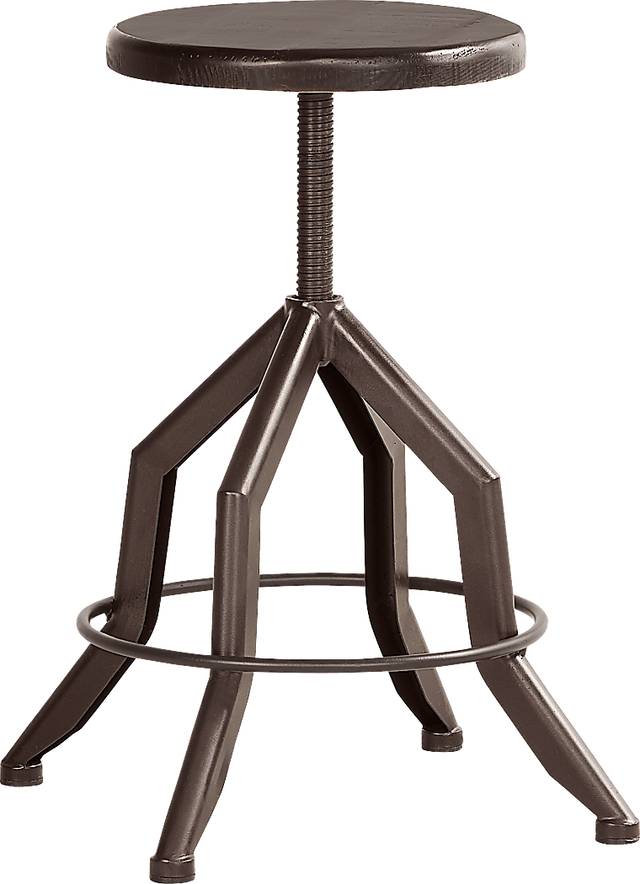 Cannon Beach Black Counter Height Swivel Stool - Thumbnail - Image 1