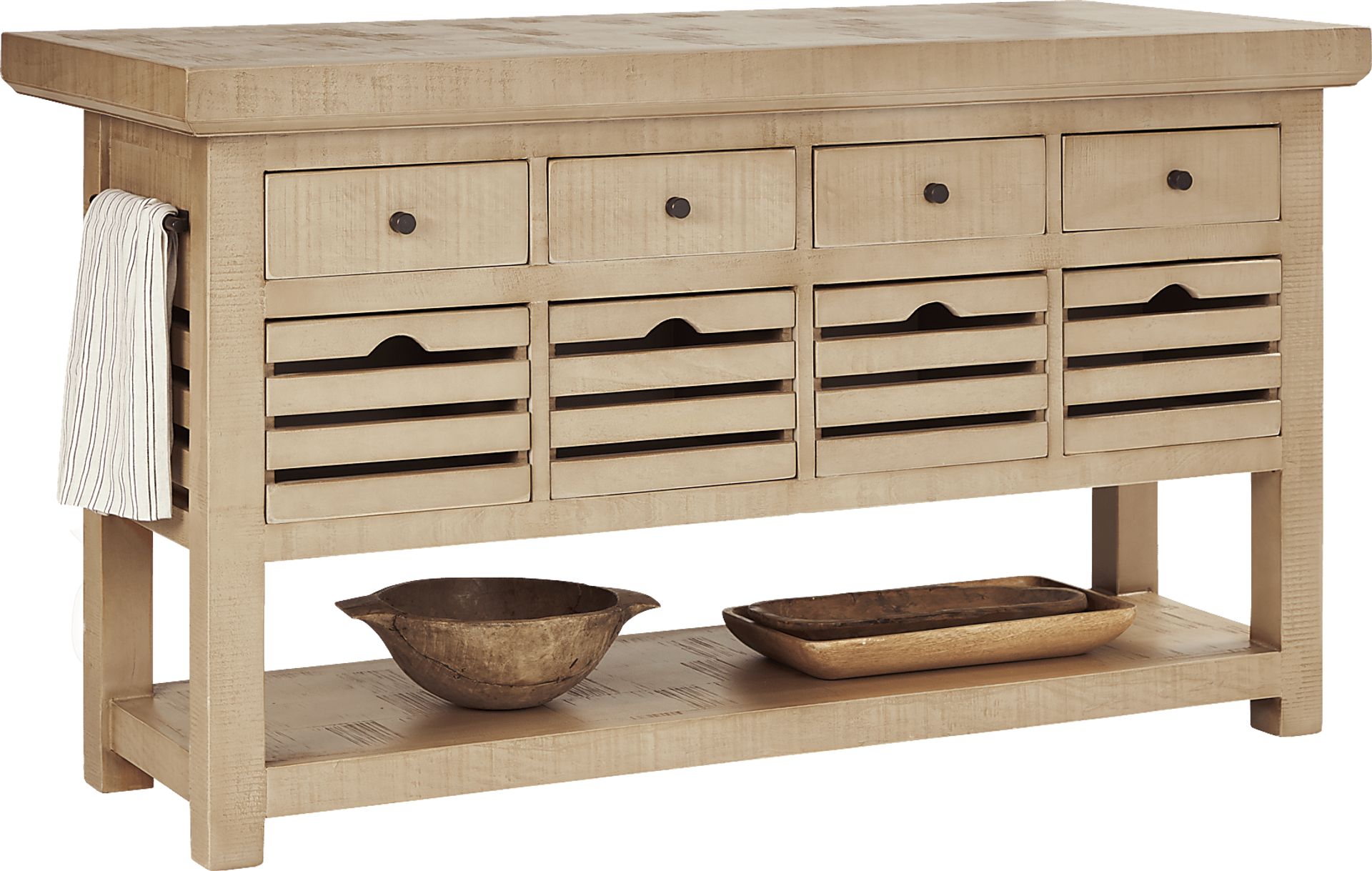 Cannon Beach Natural 3 Pc Counter Height Dining Set - Image 3