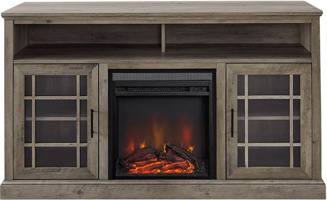 Cannongate Gray 58 in. Console, With Electric Fireplace - Thumbnail - Image 2