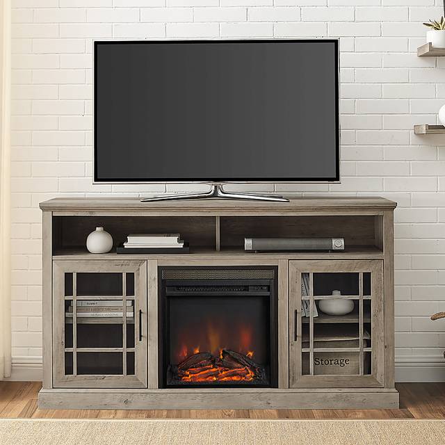 Cannongate Gray 58 in. Console, With Electric Fireplace - Thumbnail - Image 6