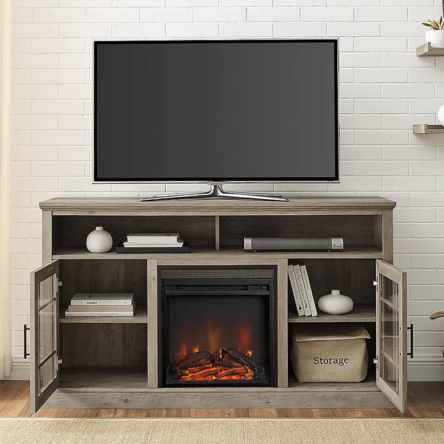 Cannongate Gray 58 in. Console, With Electric Fireplace - Thumbnail - Image 7