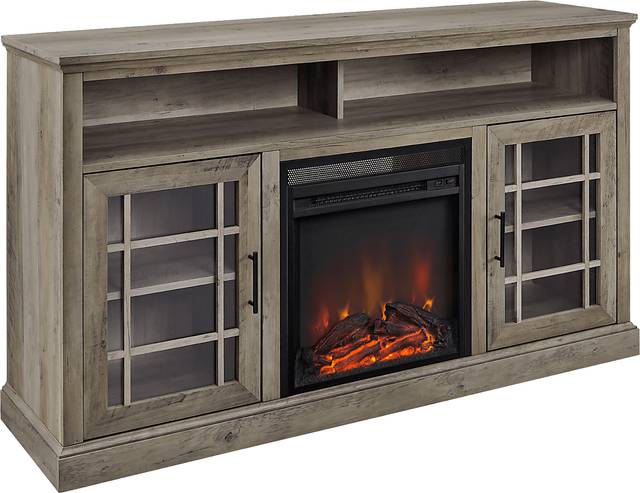 Cannongate Gray 58 in. Console, With Electric Fireplace - Thumbnail - Image 1