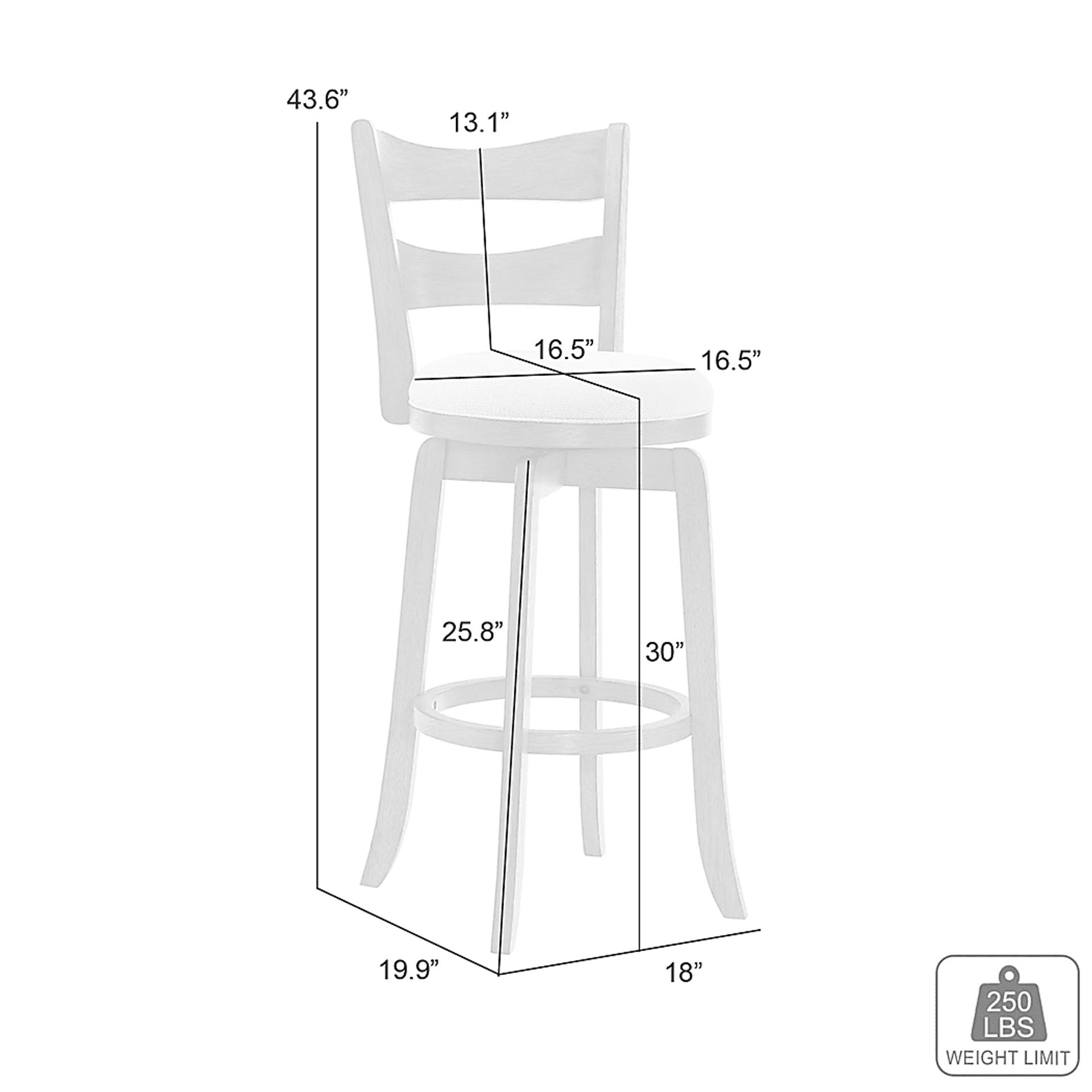 Cannonics I Brown and Cream Barstool - Image 4