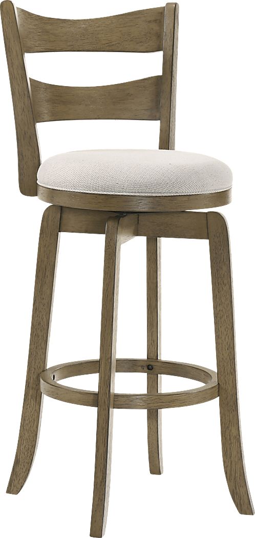 Cannonics I Brown and Cream Counter Height Stool