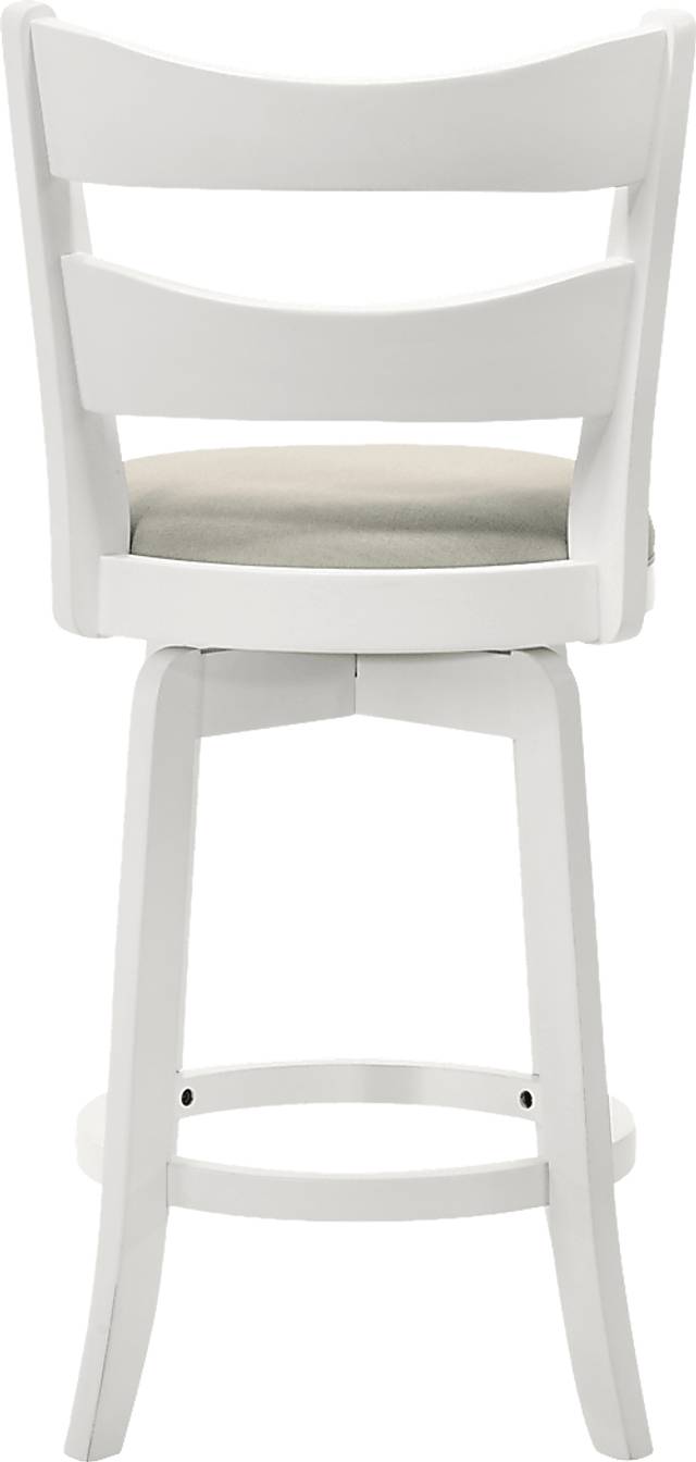 Cannonics II White and Beige Barstool - Thumbnail - Image 5