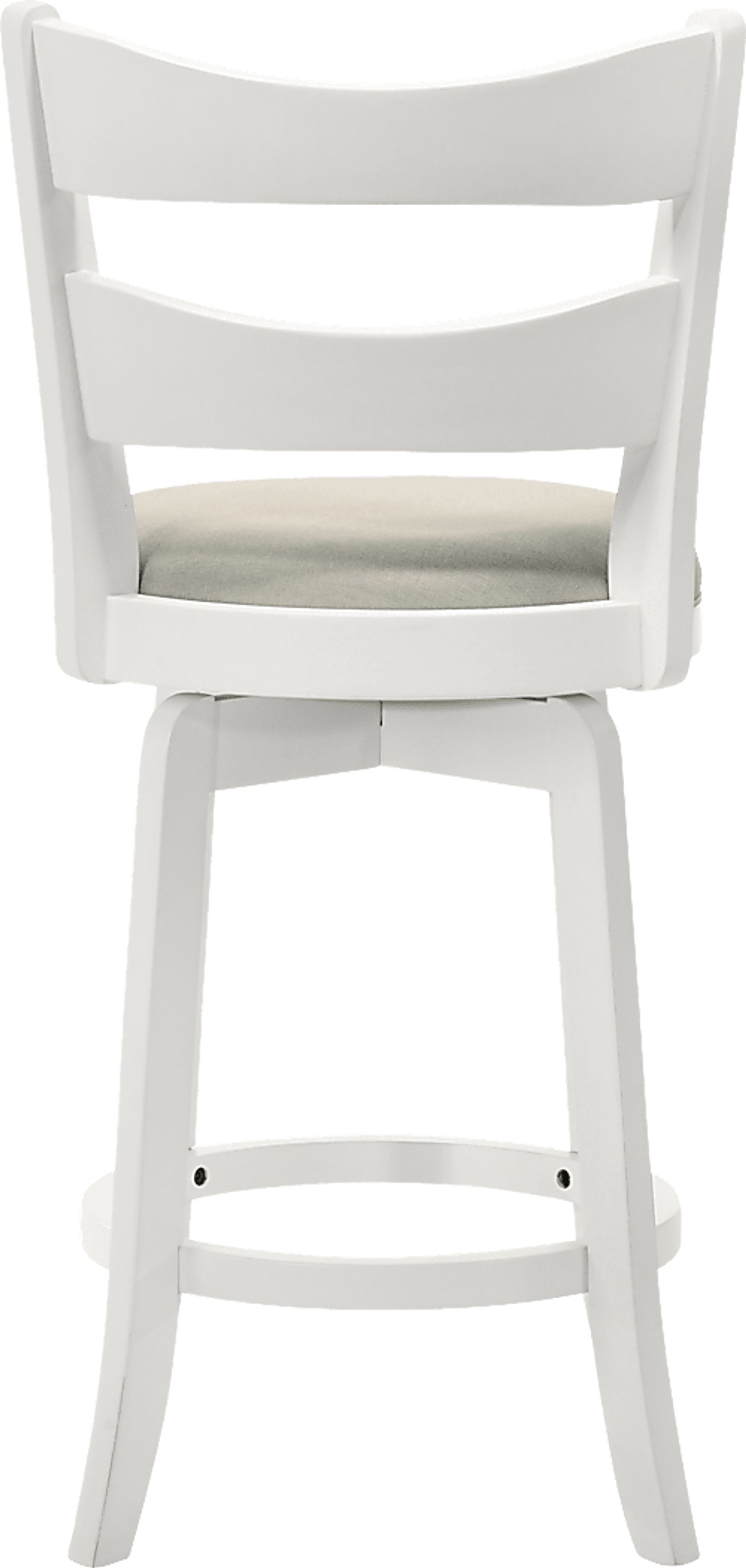 Cannonics II White and Beige Barstool - Image 5