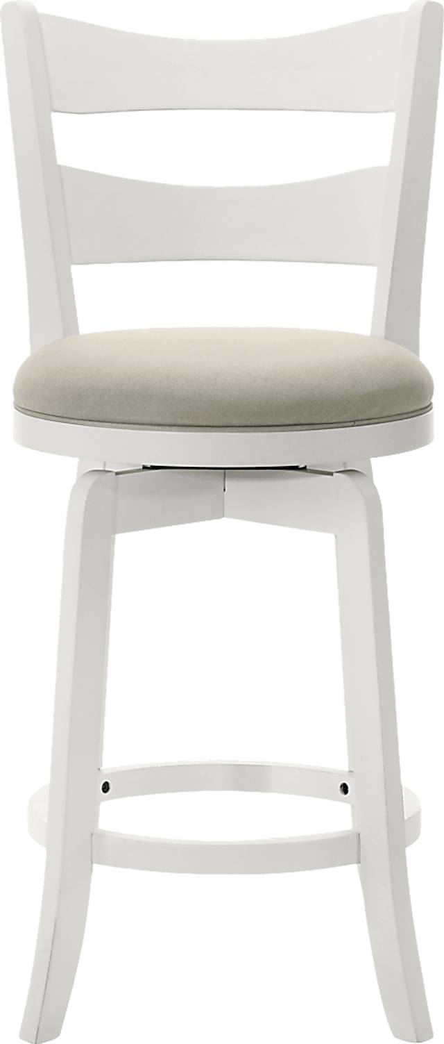 Cannonics II White and Beige Barstool - Thumbnail - Image 7