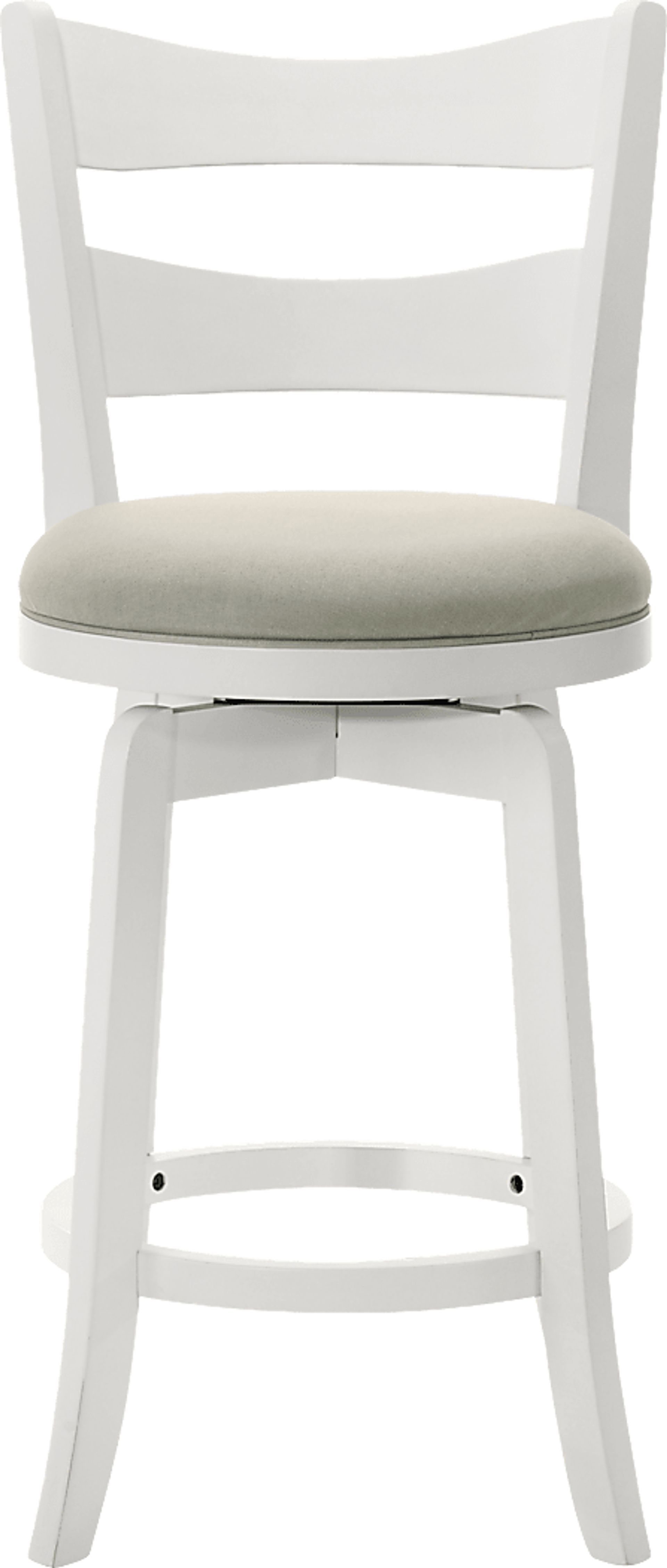 Cannonics II White and Beige Barstool - Image 7