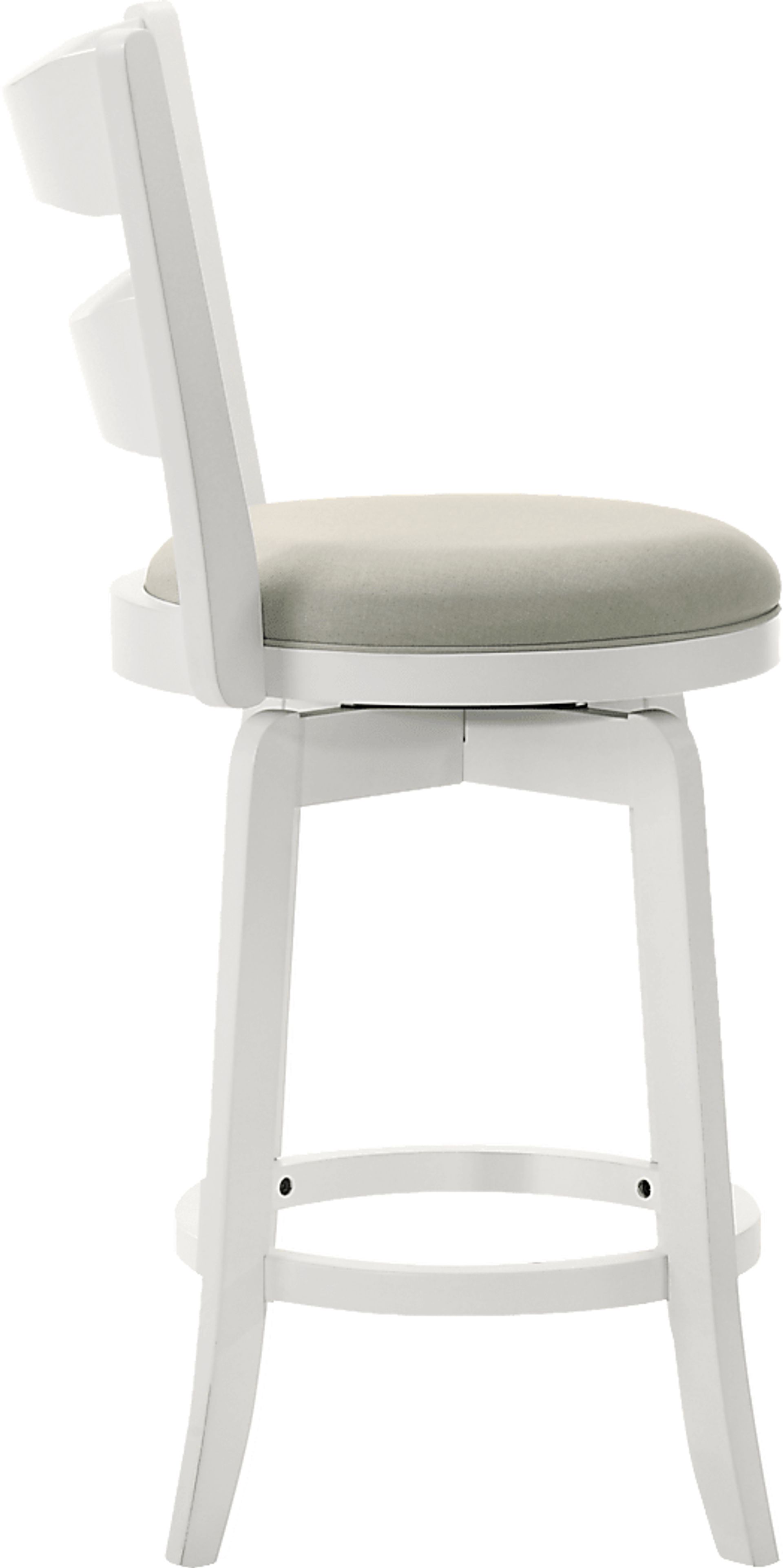 Cannonics II White and Beige Barstool - Image 3