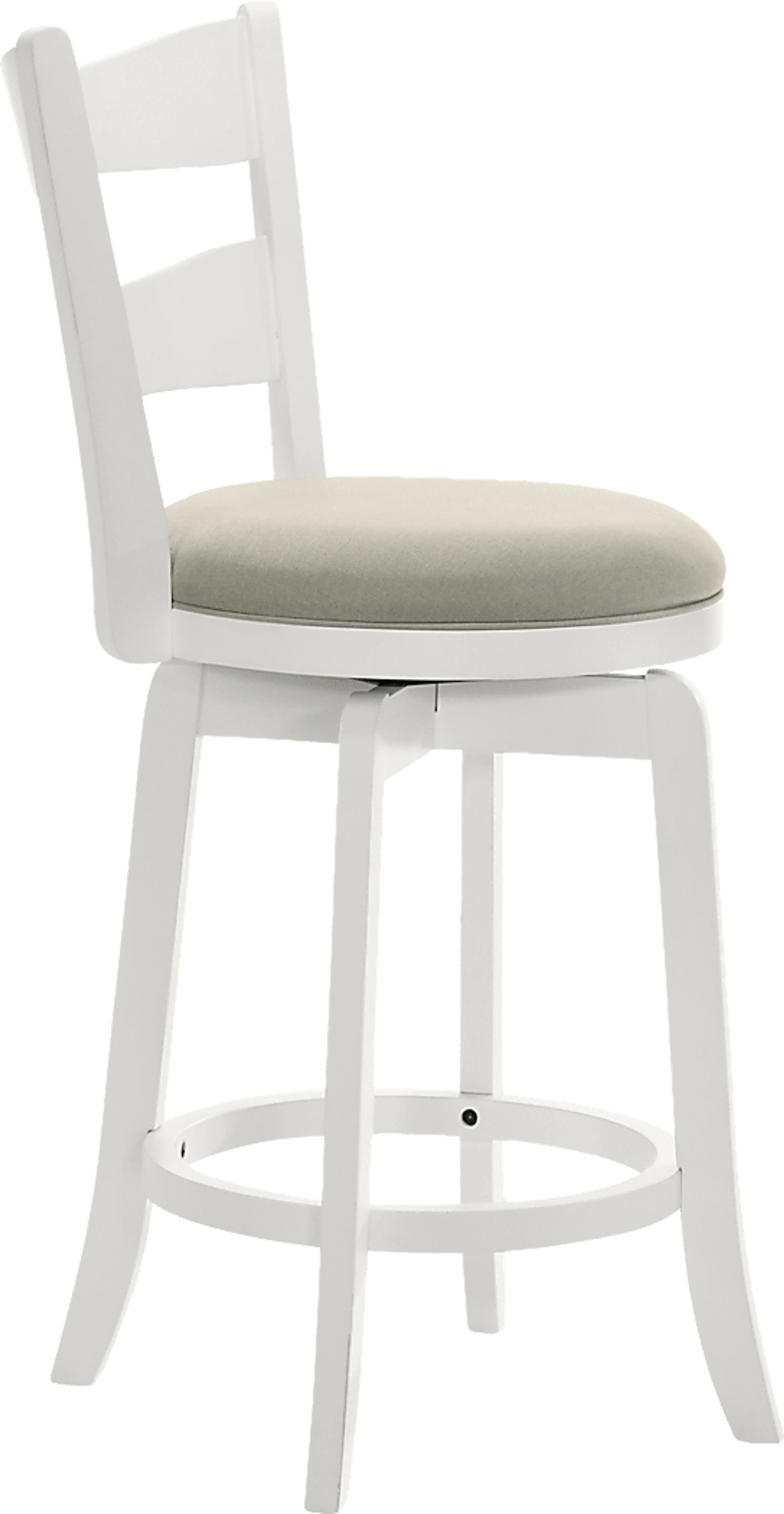 Cannonics II White and Beige Counter Height Stool - Image 5