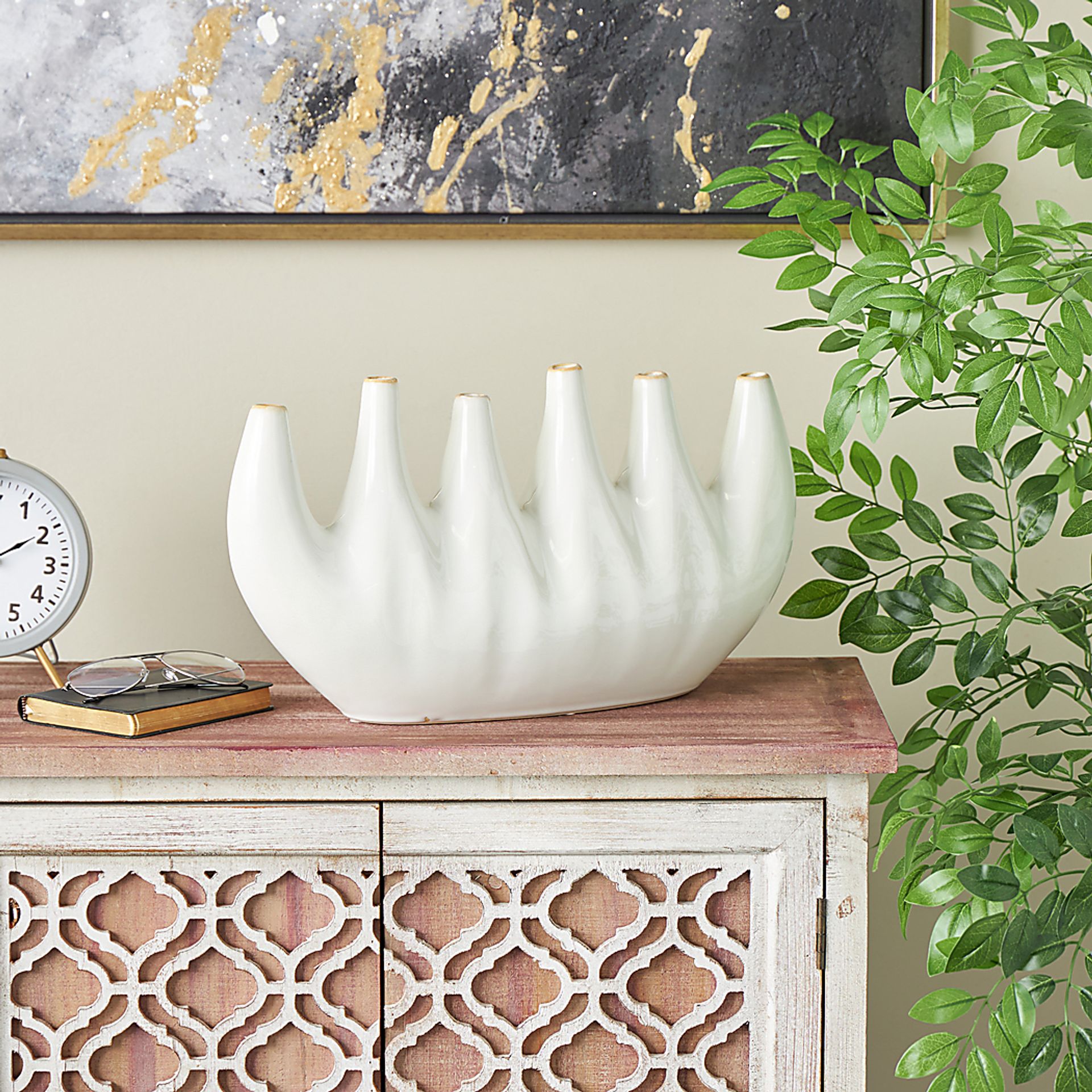 Cannonsys White Vase - Image 2