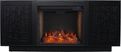 Cannonwolde III Black 60 in. Console, With Smart Electric Fireplace