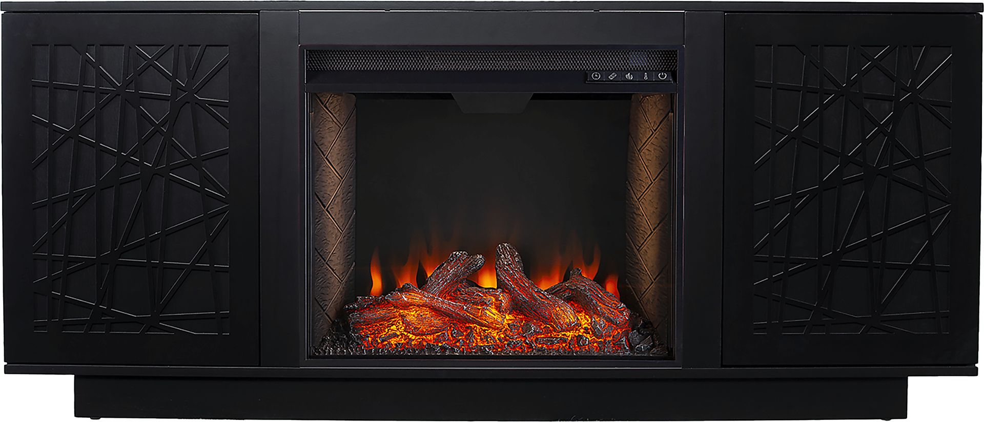 Cannonwolde III Black 60 in. Console, With Smart Electric Fireplace - Image 7
