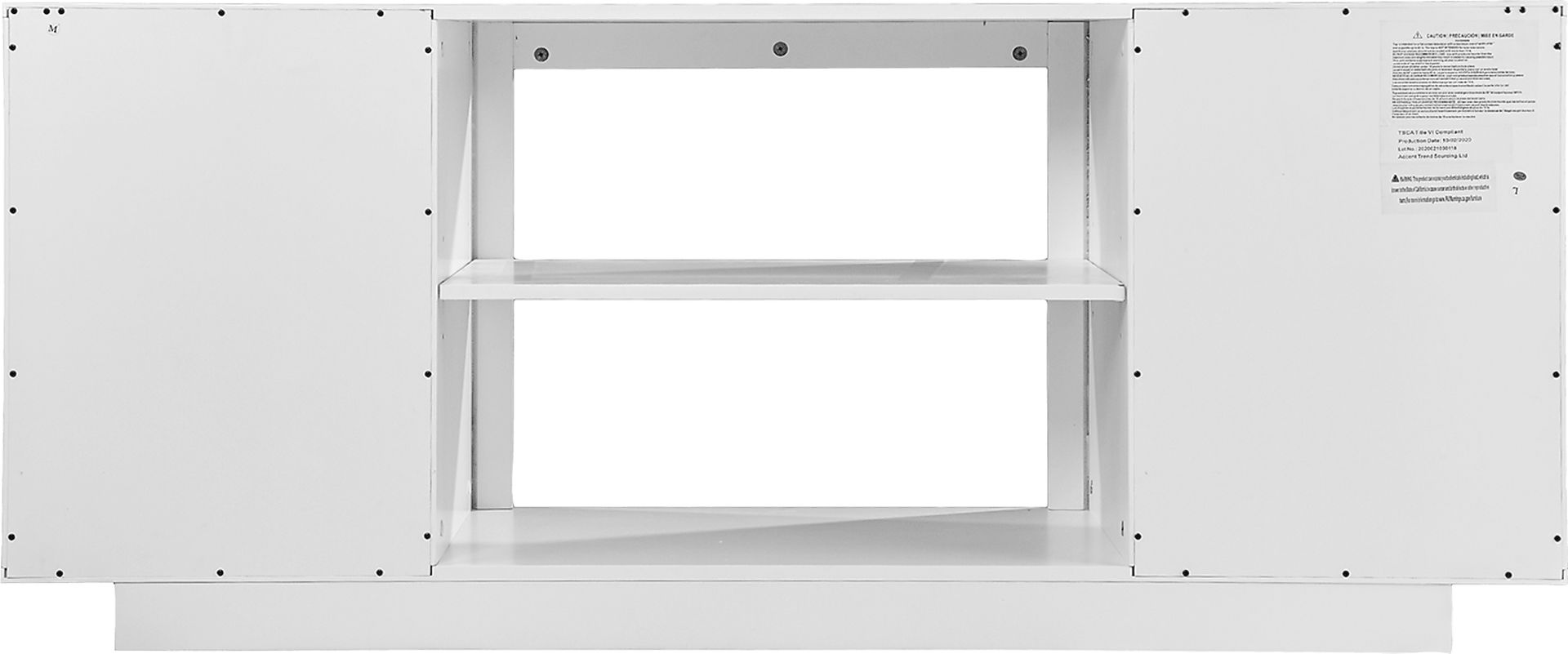 Cannonwolde I White 60 in. Console, With Color Changing Electric Fireplace - Image 2