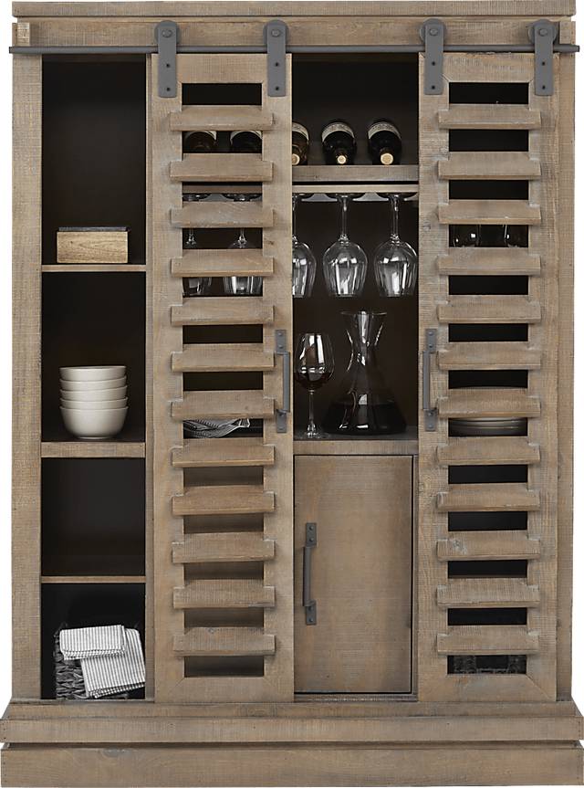 Canoe Creek II Pebble Wine Cabinet - Thumbnail - Image 2