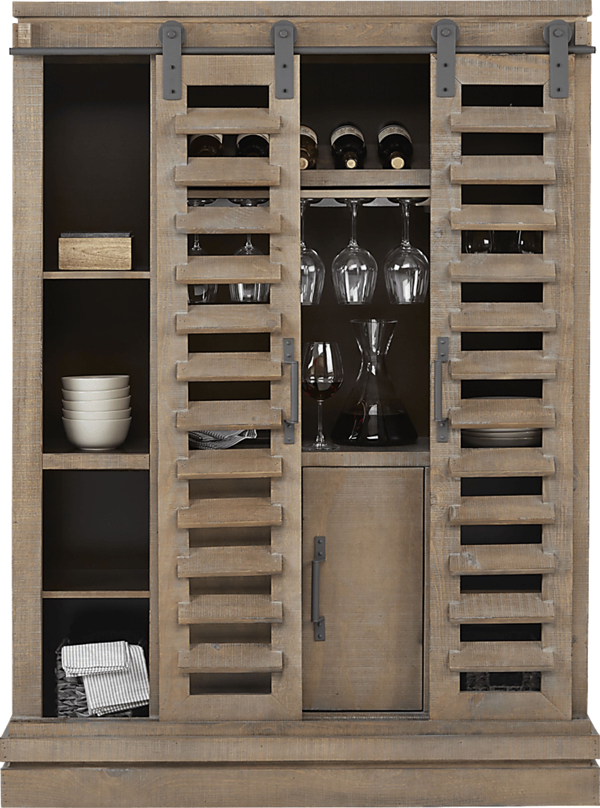 Canoe Creek II Pebble Wine Cabinet - Image 2