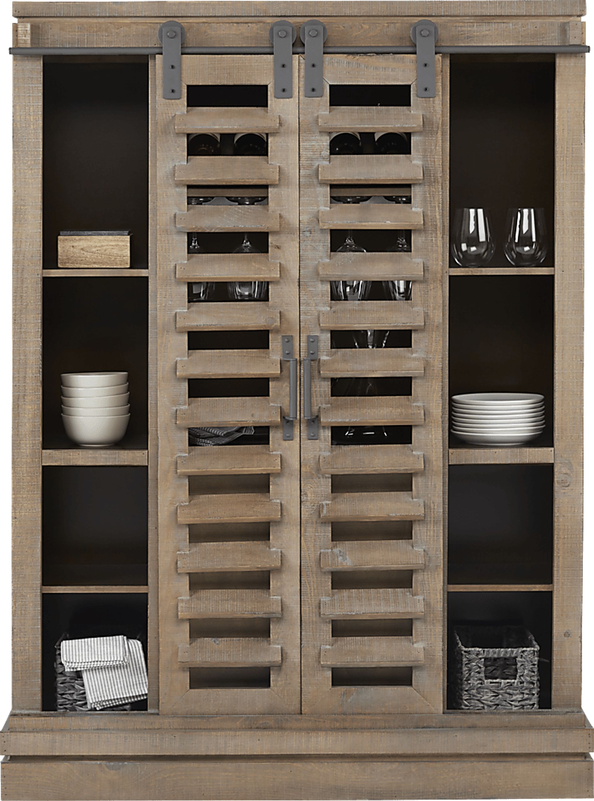 Canoe Creek II Pebble Wine Cabinet - Image 3