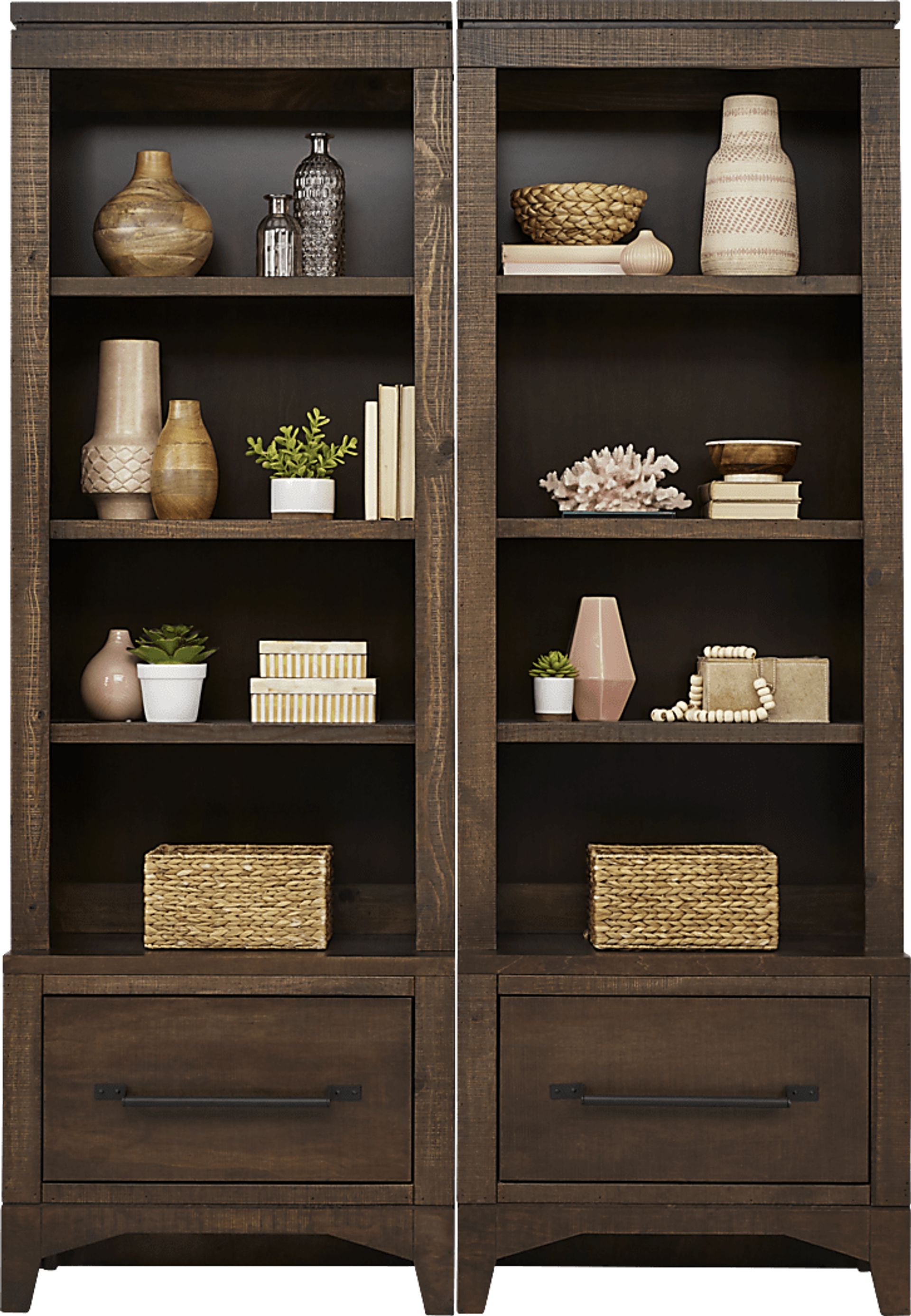 Canoe Creek II Tobacco 2 Pc Wall Unit - Image 1