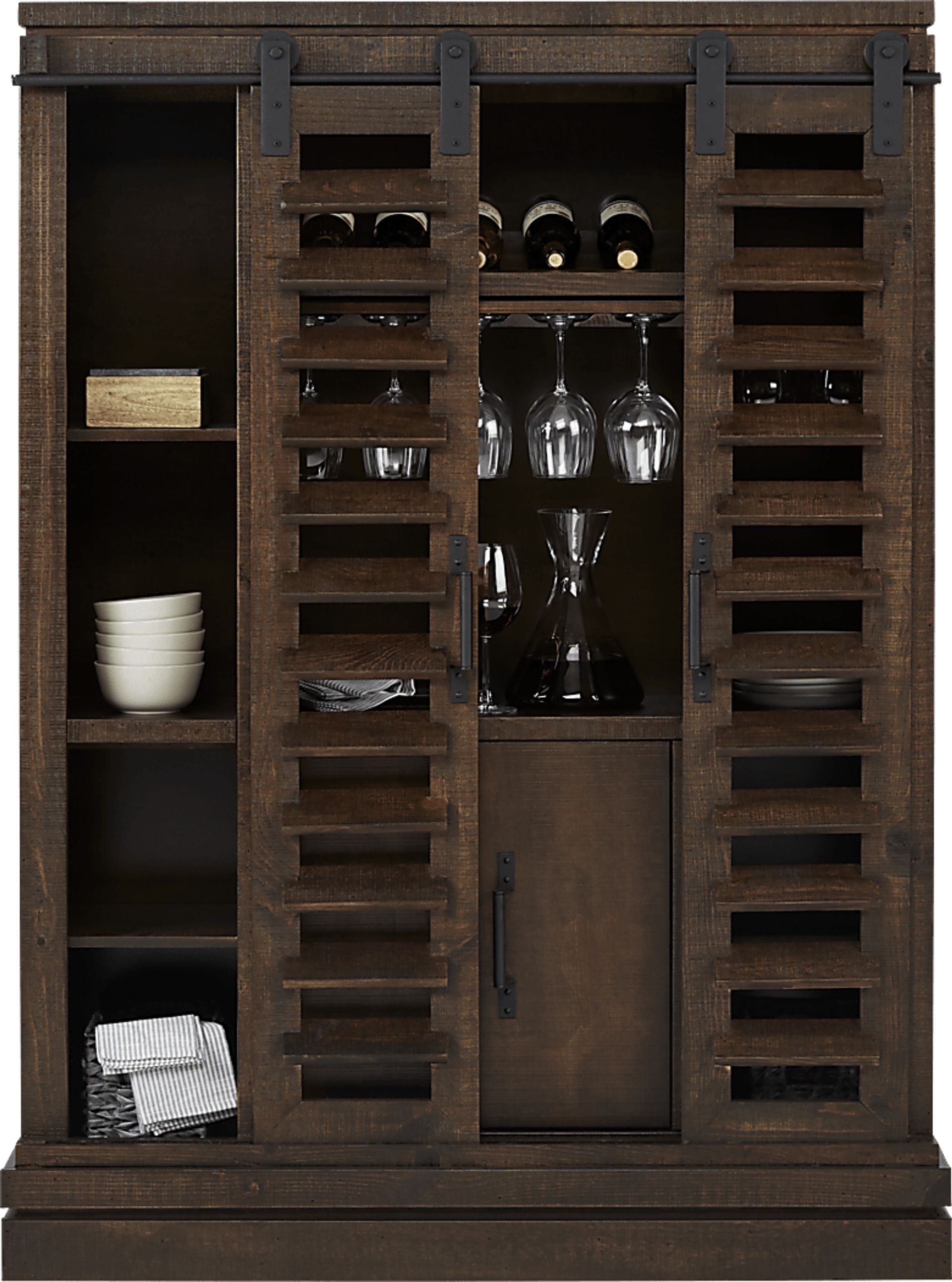 Canoe Creek II Tobacco Wine Cabinet - Image 2