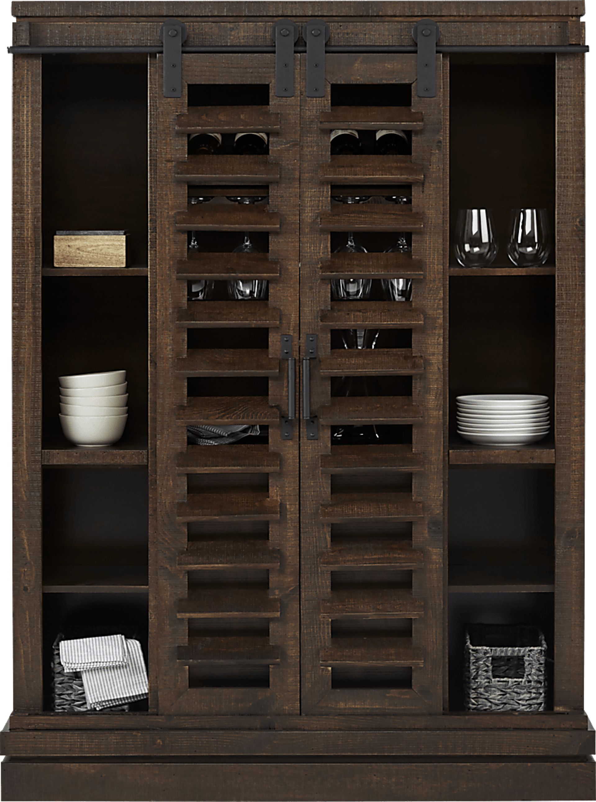 Canoe Creek II Tobacco Wine Cabinet - Image 3