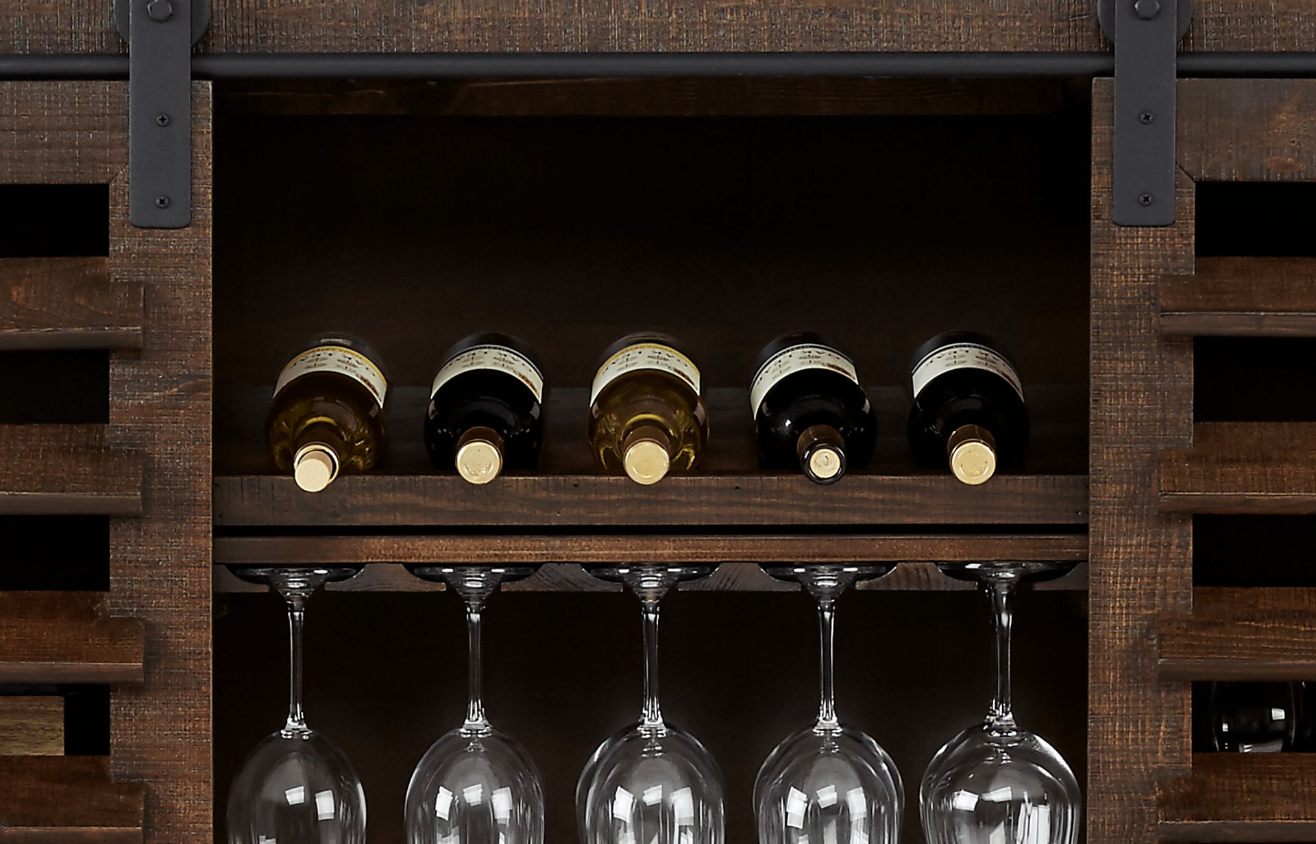 Canoe Creek II Tobacco Wine Cabinet - Image 4