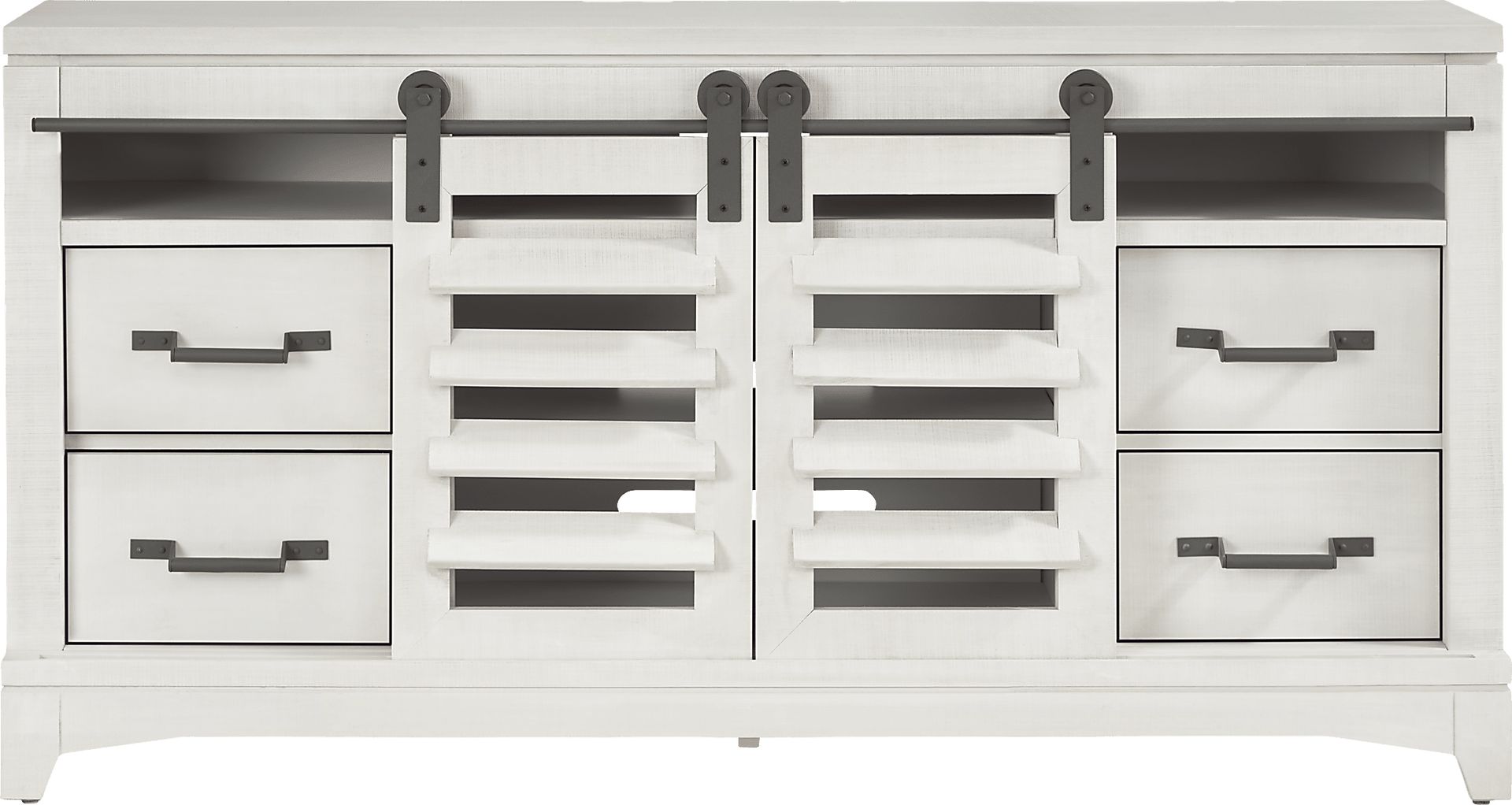 Canoe Creek II White 66 in. Console - Image 3