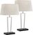 Canosa Cove Nickel Table Lamp, Set of Two