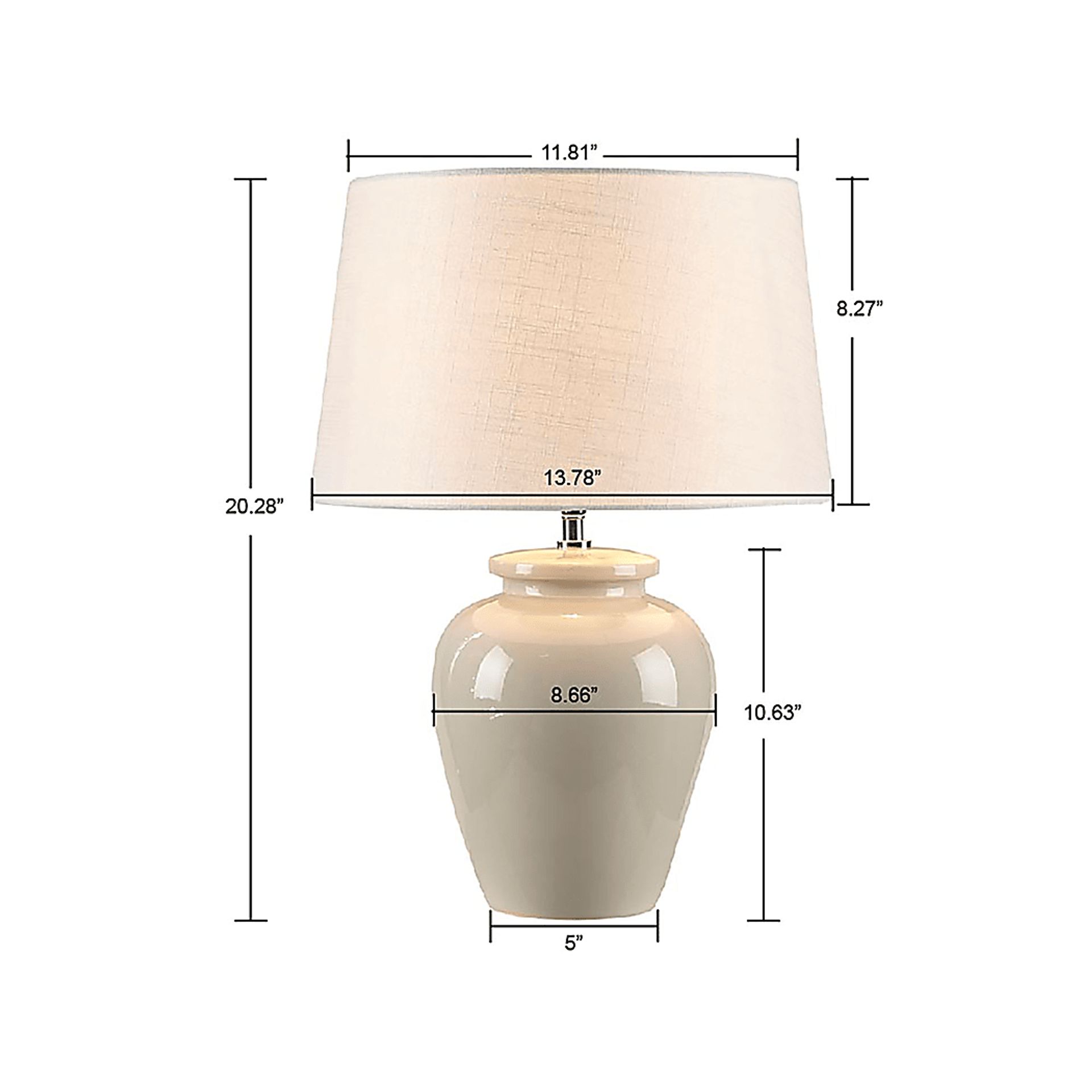 Canosa Island Cream Lamp - Image 8