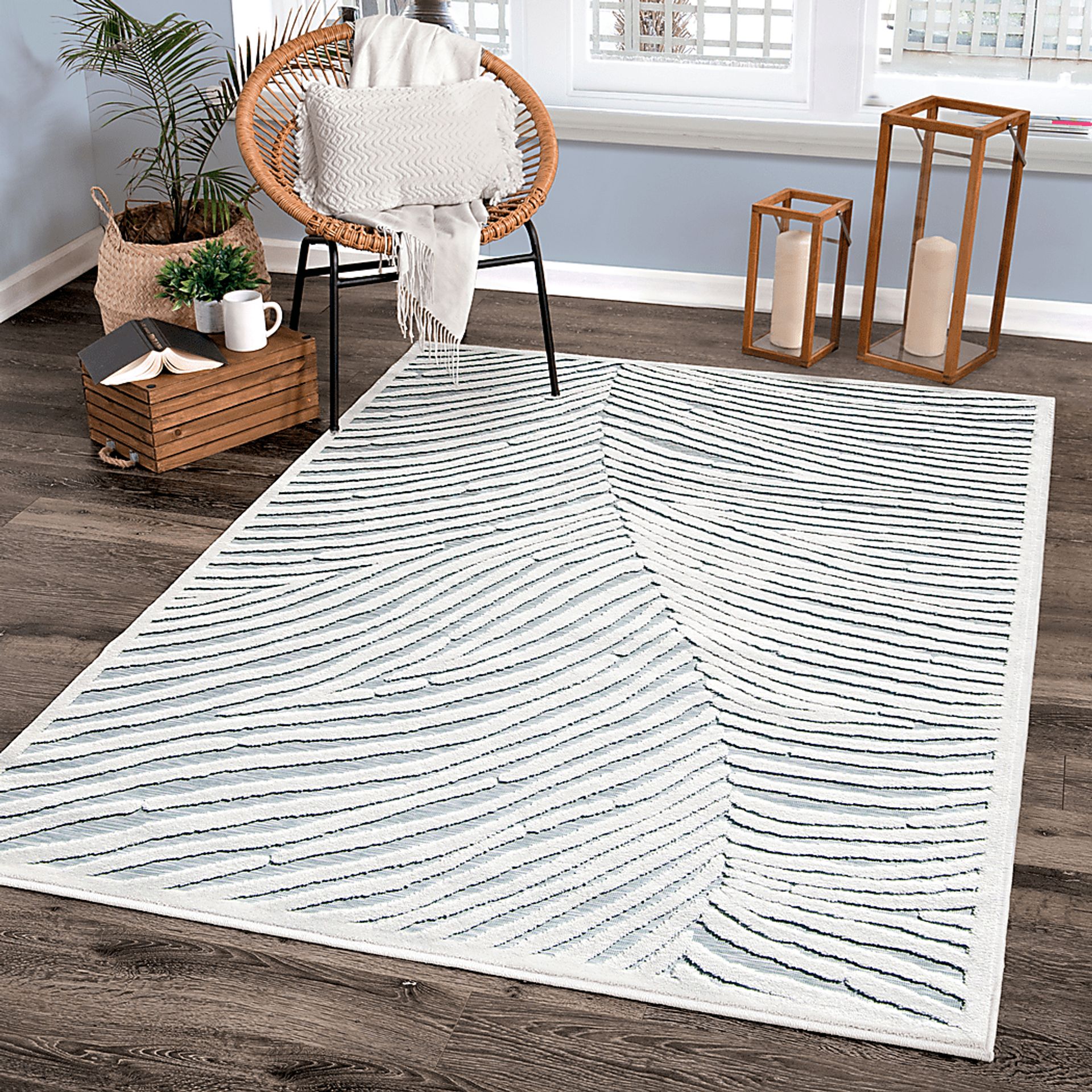 Cansbud White 7'9 x 10'10 Rug - Image 8