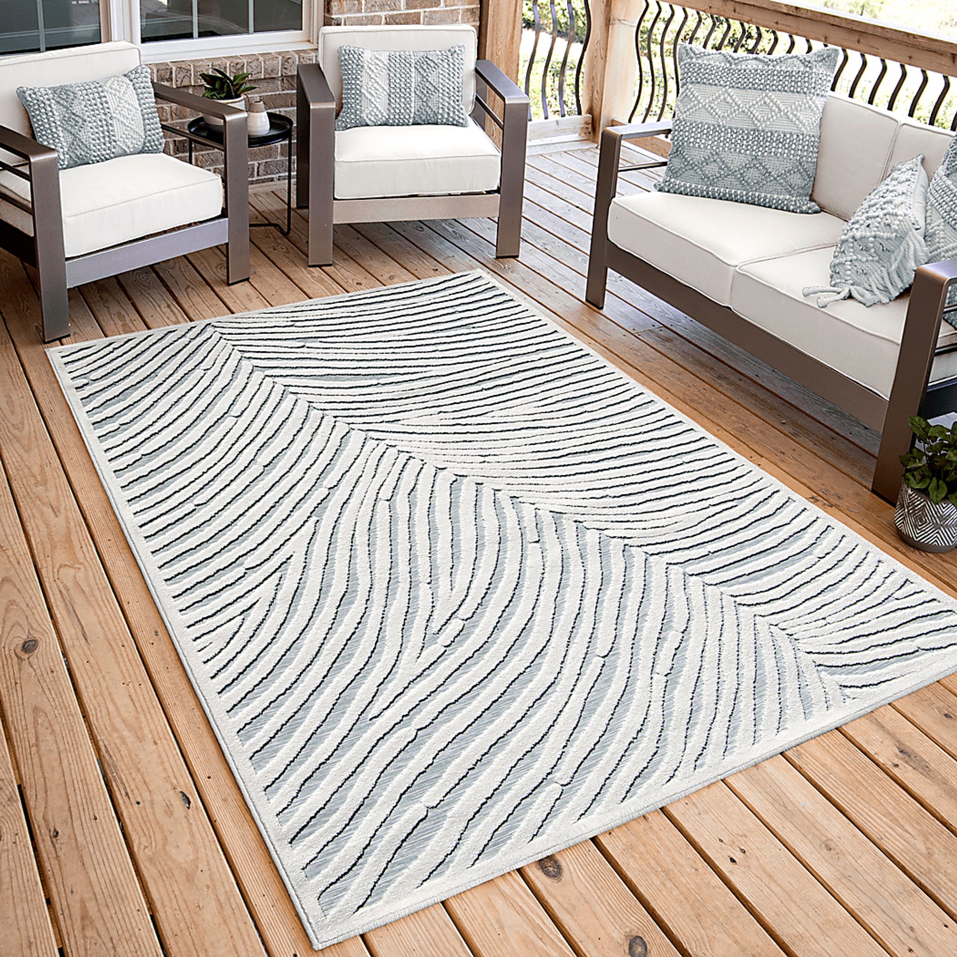 Cansbud White 7'9 x 10'10 Rug - Image 9